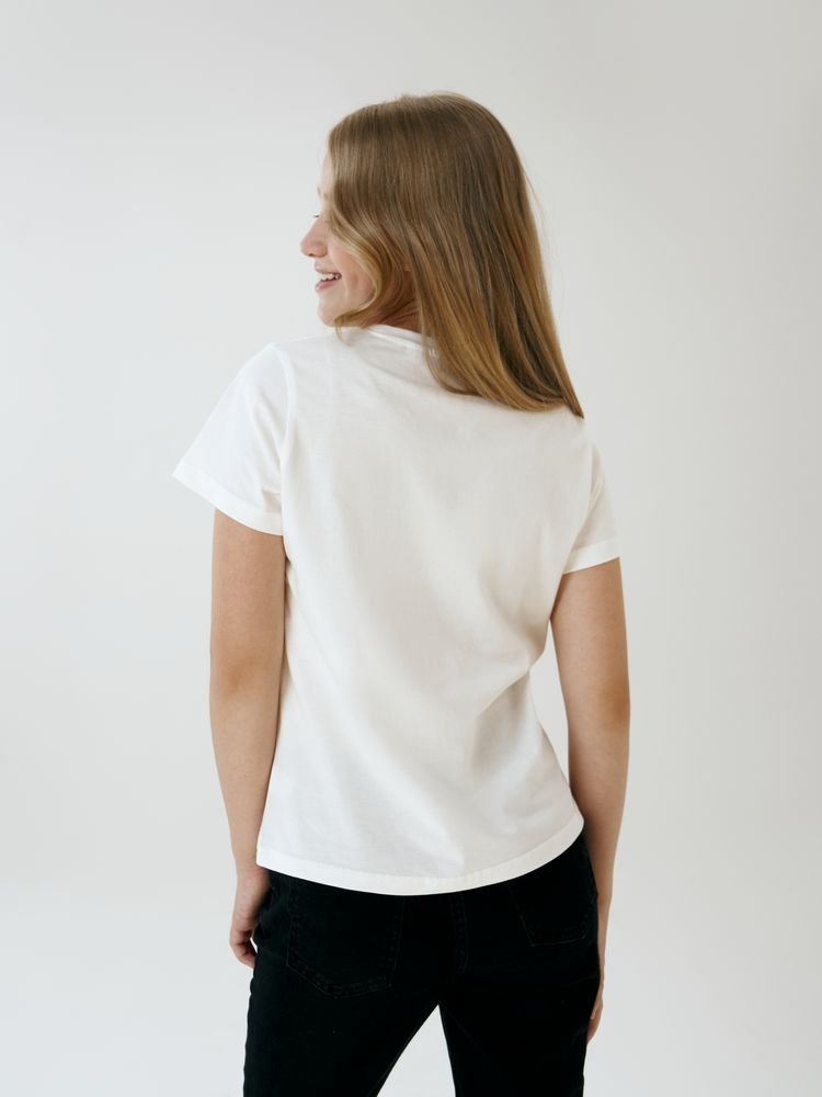 Футболка детская T-Bolka Kids, белая (теплый оттенок)-2