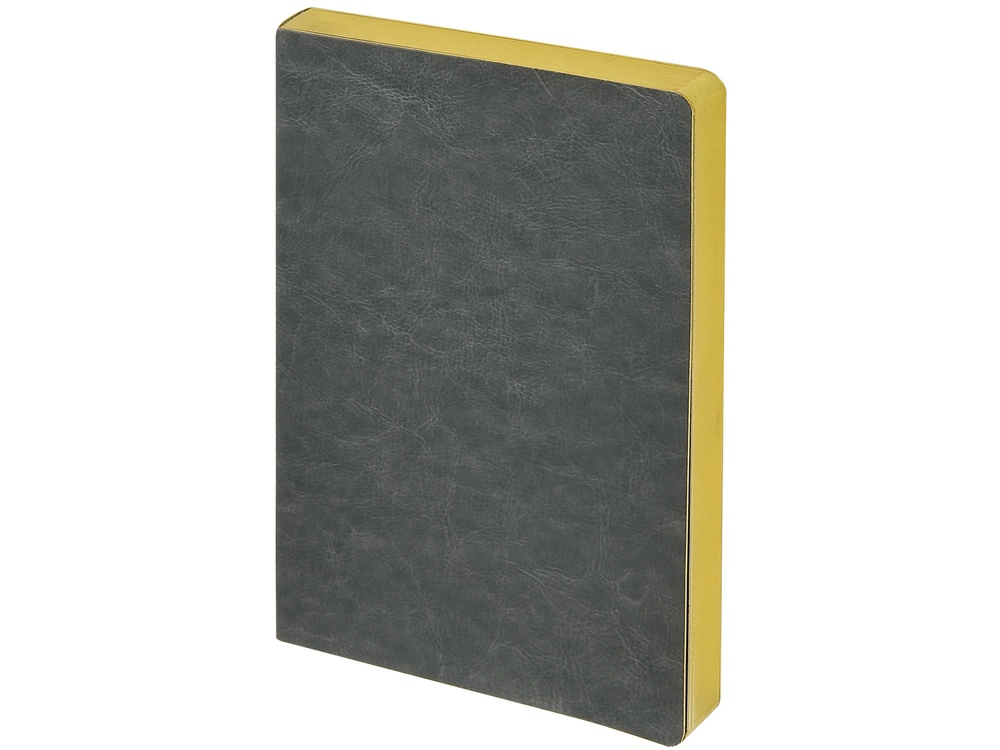 Ежедневник недатированный А5 Megapolis Nebraska Flex, серый с золотым обрезом-0