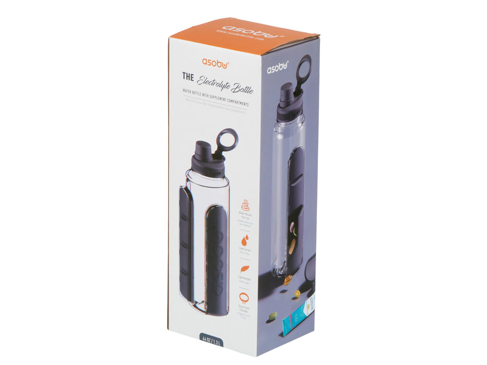 Бутылка для воды Electrolyte, черный-9