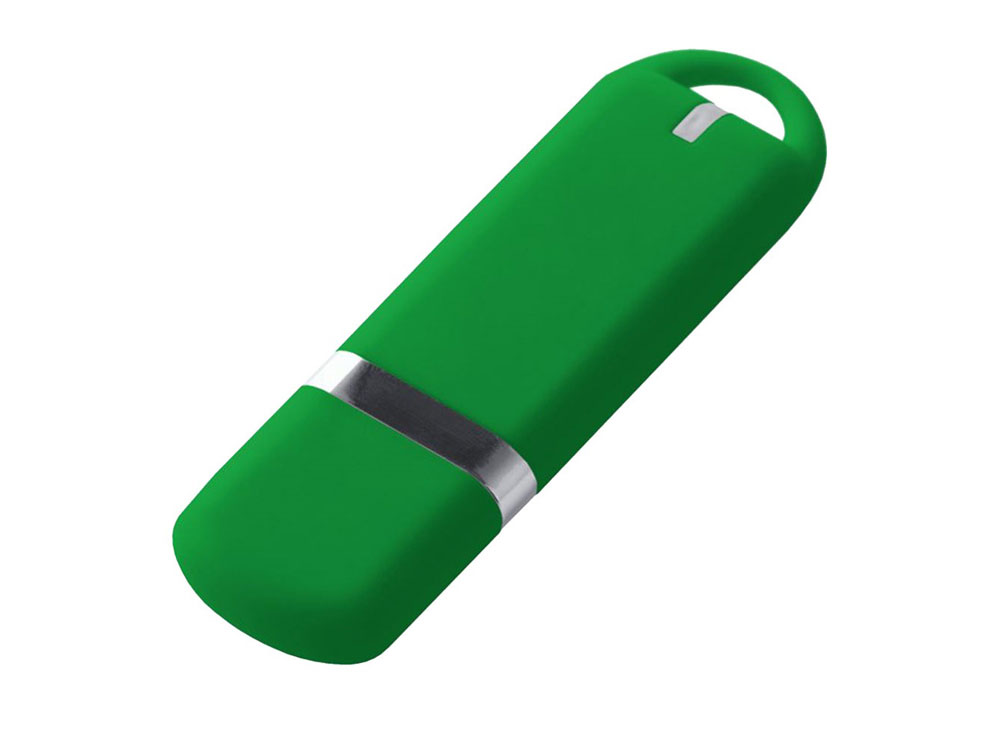 USB-флешка на 32 ГБ 3.0 USB, с покрытием soft-touch, зеленый-0