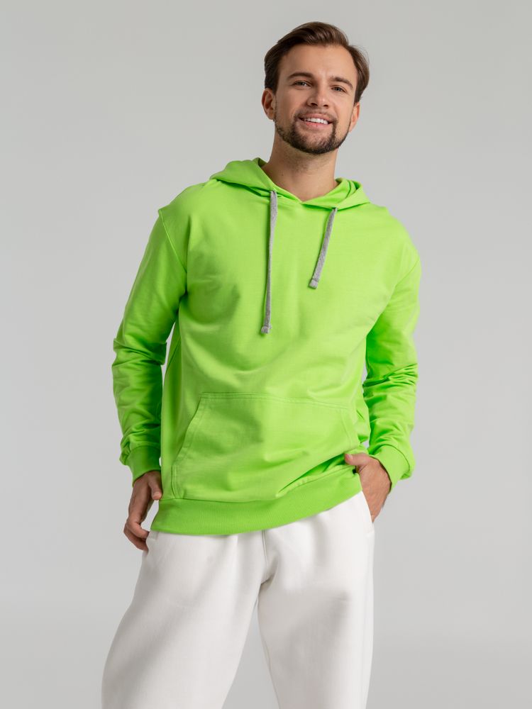 Толстовка с капюшоном Unit Kirenga, зеленое яблоко-3