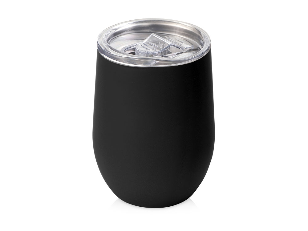 Термокружка Sense Gum, soft-touch, непротекаемая крышка, 370мл, черный-0