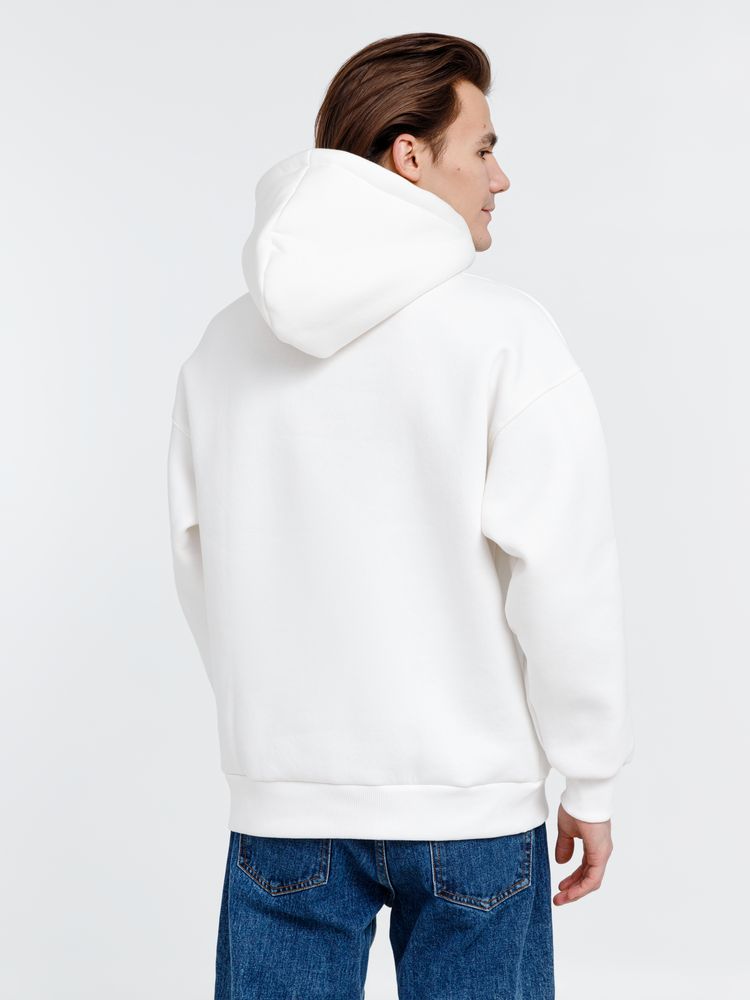 Худи оверсайз унисекс Go Easy, молочно-белое-3