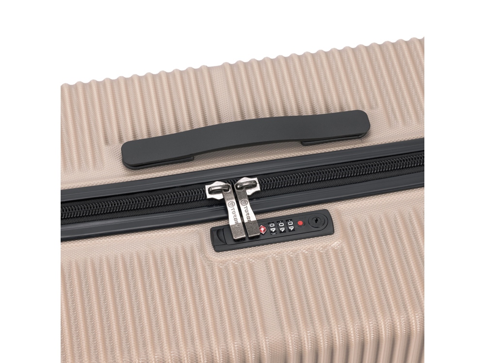 Чемодан TORBER Elton, песочный, ABS-пластик, 47 х 32 х 78 см, 96 л-6