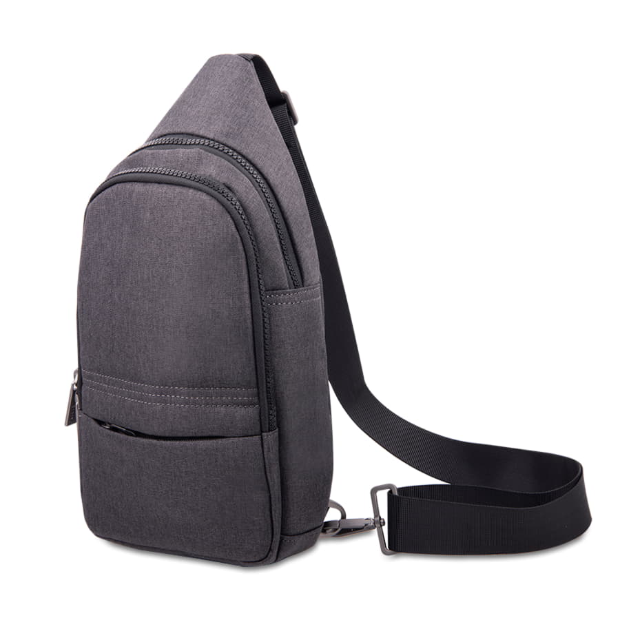 Сумка на плечо CORE, серый, 100% полиэстер , серый, голубой-2