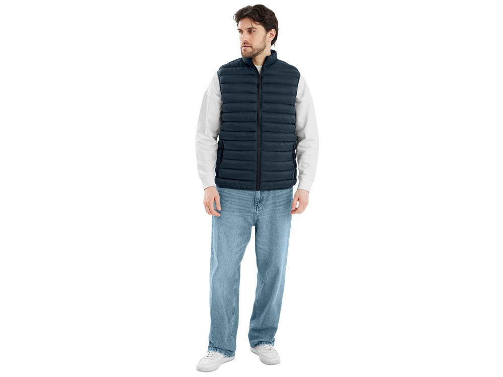 Стеганый жилет Uniqloud, темно-синий-2