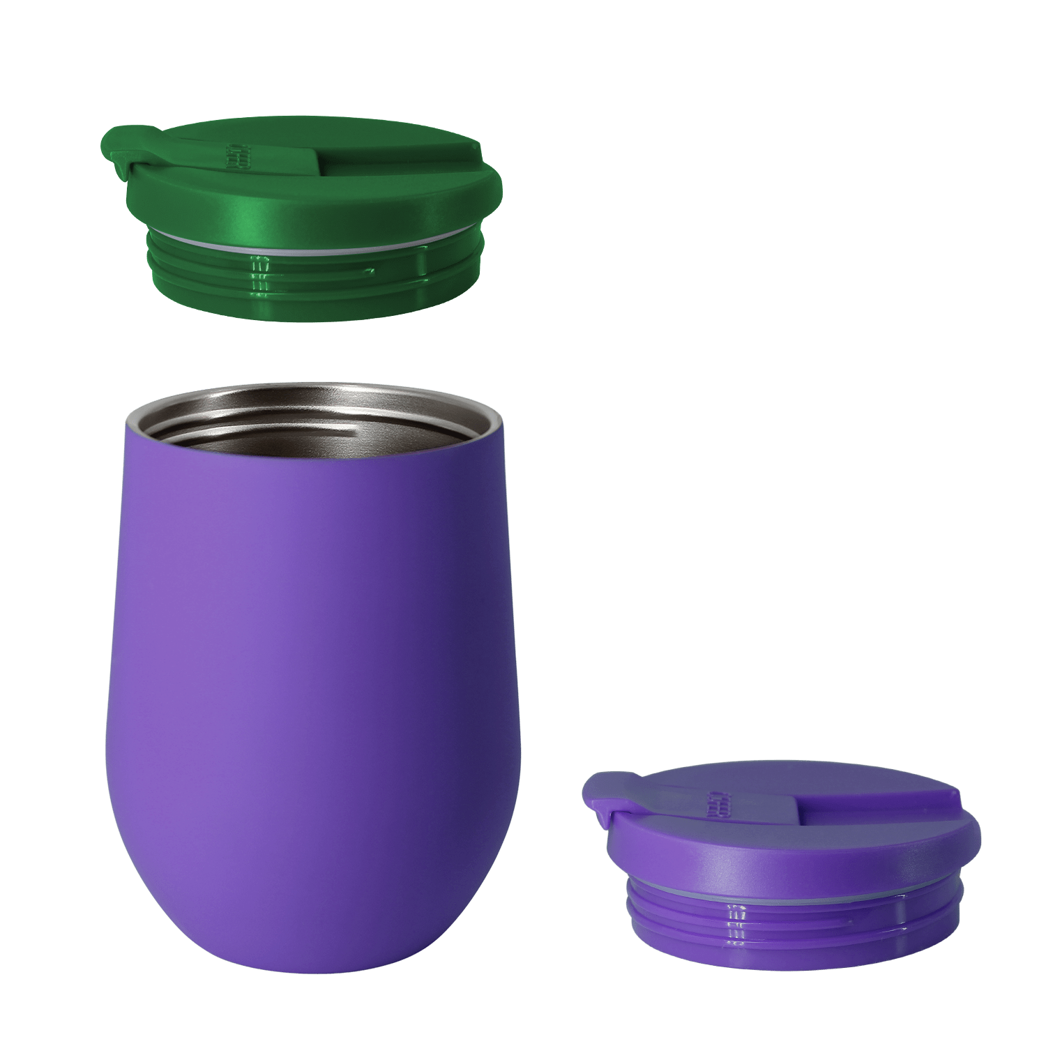 Набор NEO DUO: Кофер софт-тач NEO CO12s с дополнительной крышкой (фиолетовый с зеленым)-4