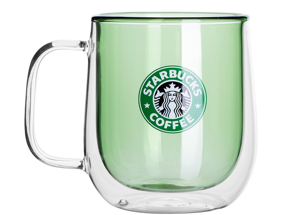 Цветная кружка Ubud с двойными стенками, зеленый (тампопечать)-0