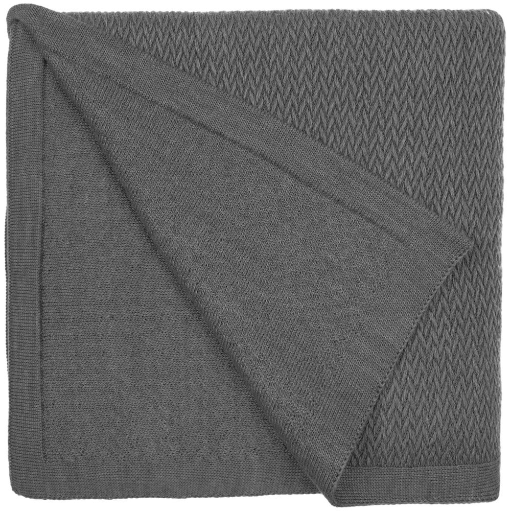 Плед Ornato, серый (кварцевый меланж)-2