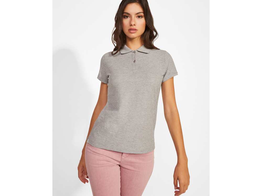Рубашка поло Prince женская, серый меланж-5