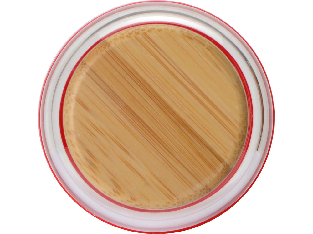 Бутылка для воды стеклянная Refine, в чехле, 550 мл, красный-3