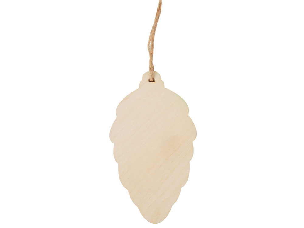 Подвеска шишка с цветной подложкой, зеленая подложка-3