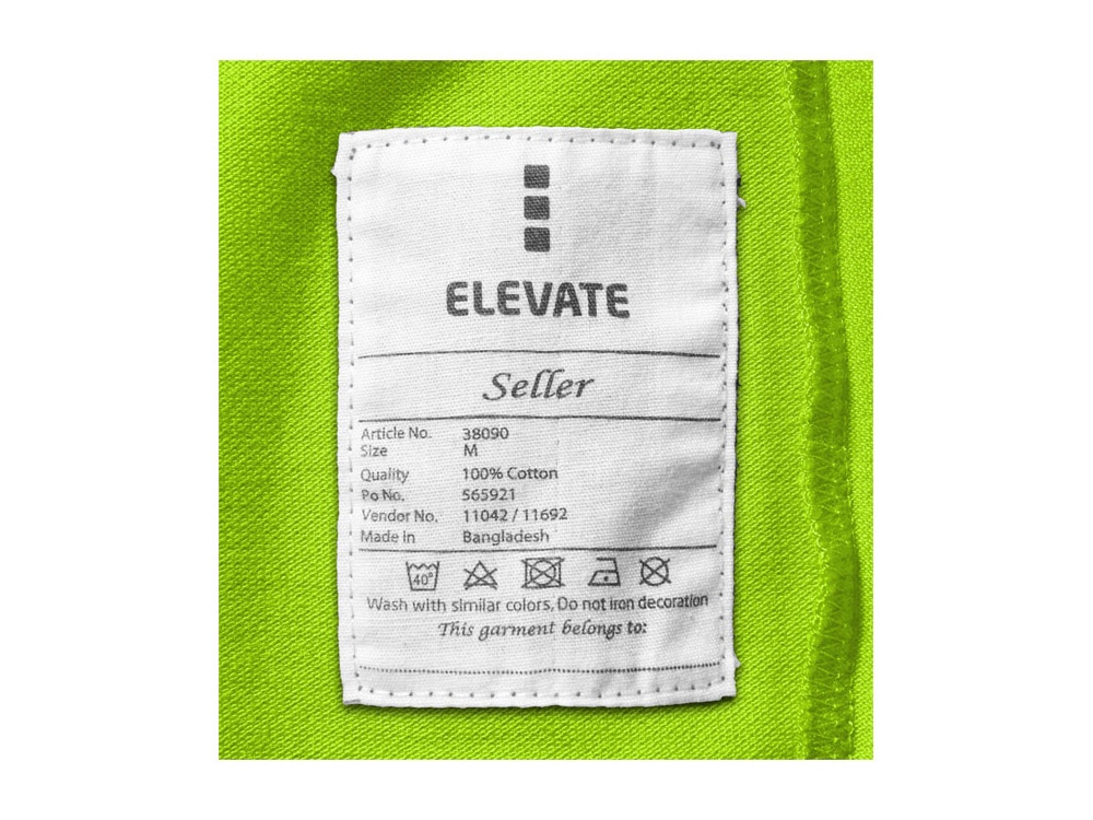 Рубашка поло Seller мужская, зеленое яблоко-5