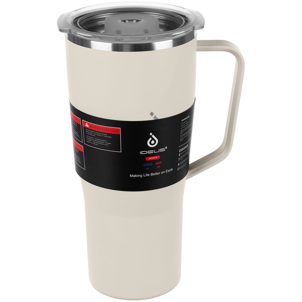 Термостакан Kasumigaoka, белый (молочный)-7