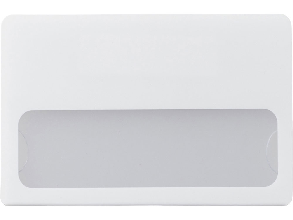 Бейдж с загибушкой(литой) 90х60мм, белый-0