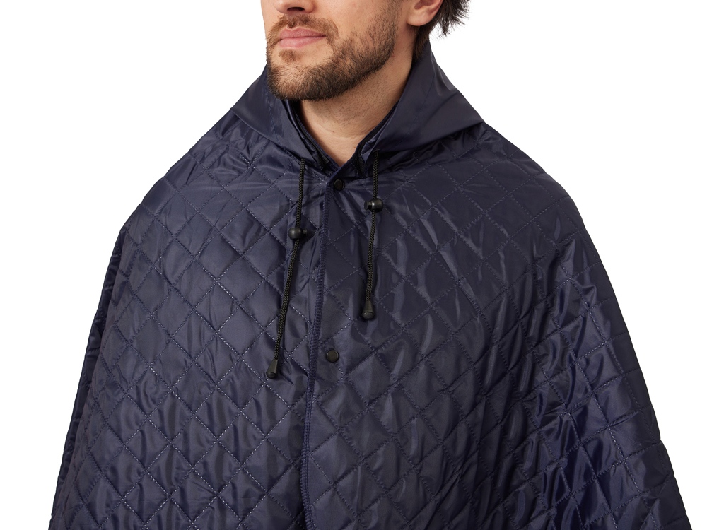 Пончо Cappy с капюшоном на липучке в мешке, темно-синий-3