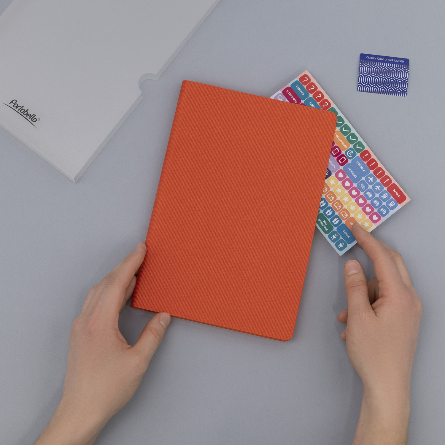 Ежедневник Рейн (Rain) недатированный, оранжевый-7