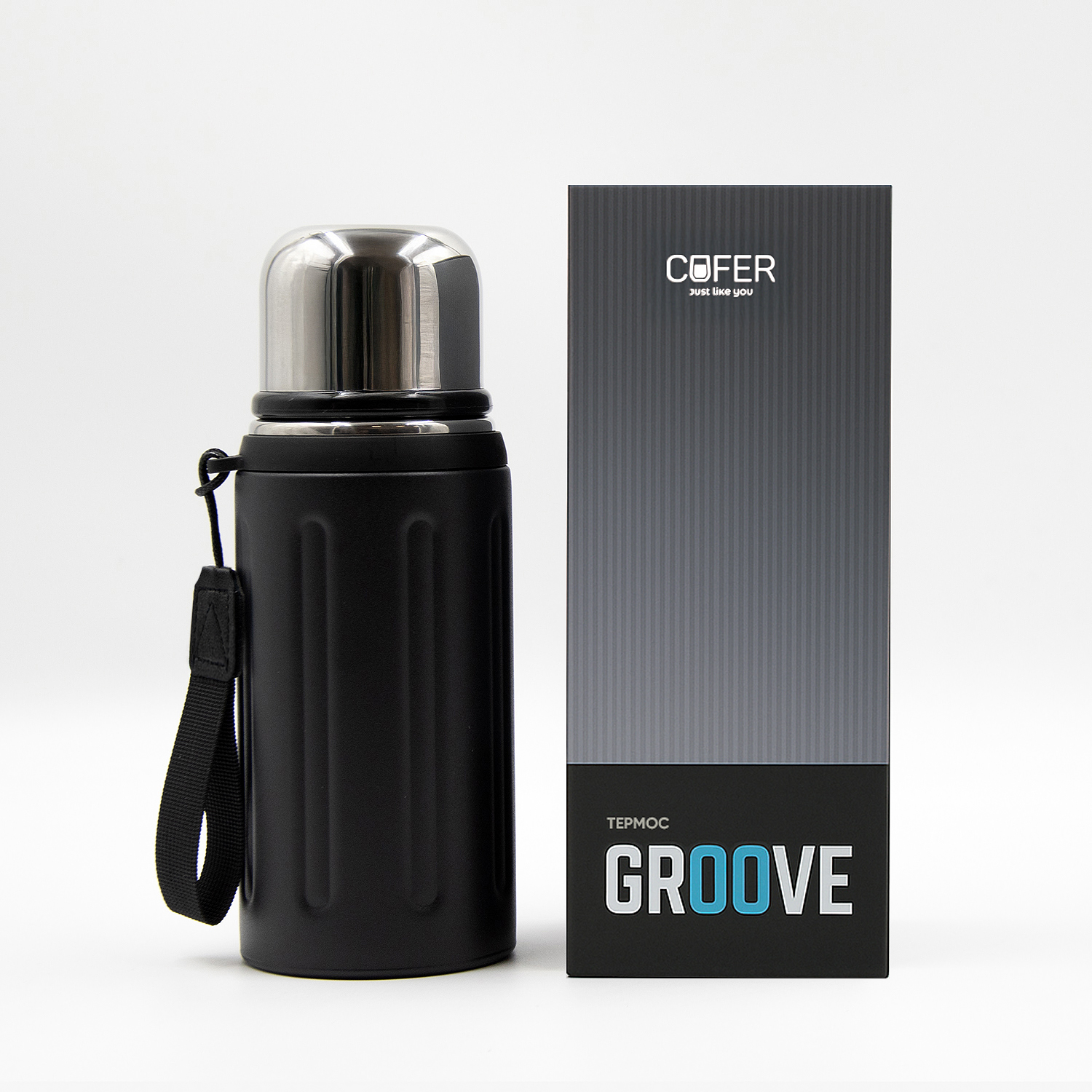 Термос Groove (черный)-9