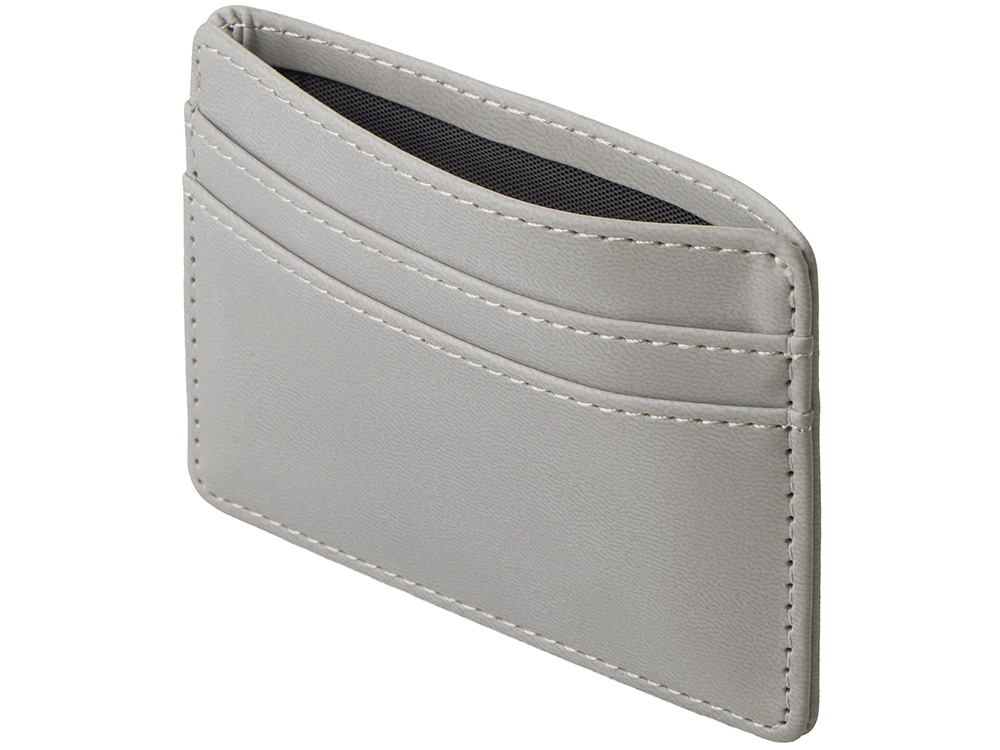 Картхолдер для двух карт и наличных денег с зажимом Crave, светло-серый-5