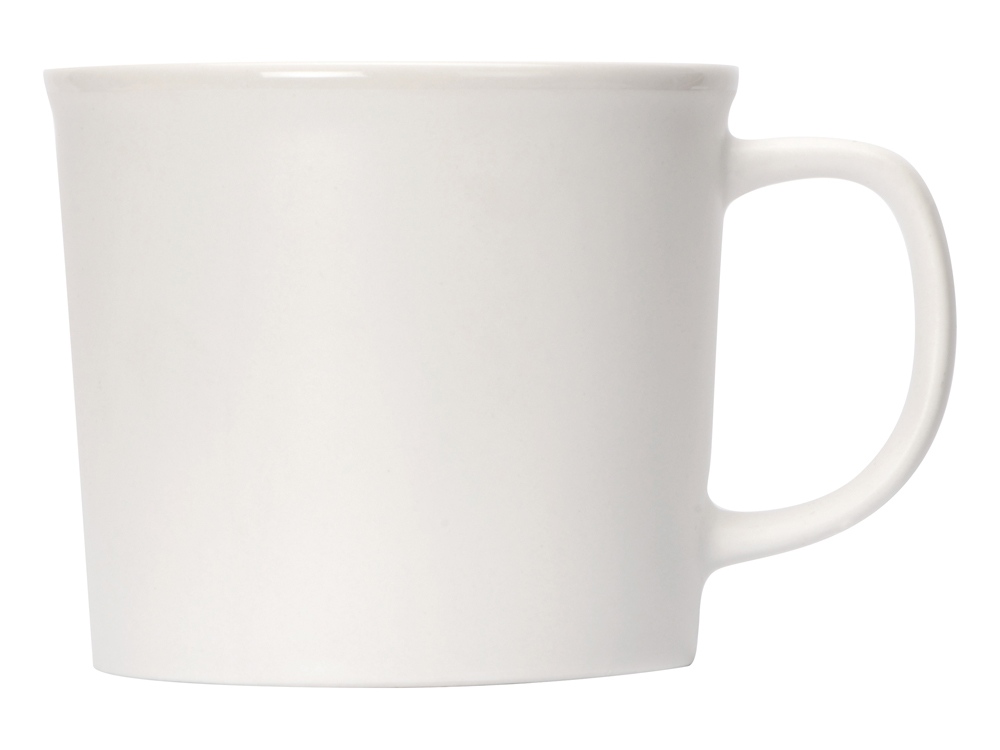 Матовая кружка Nancy 360 мл цветная снаружи, белая внутри, белый-1