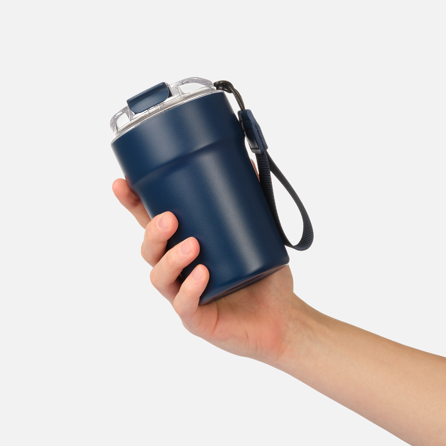 Термокружка вакуумная Monaco, синяя-7