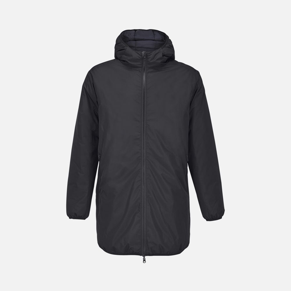 Куртка-парка унисекс Reverse, черная-0