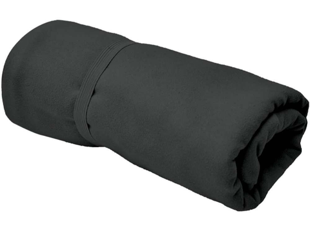 Спортивное полотенце CORK из микрофибры, черный-2