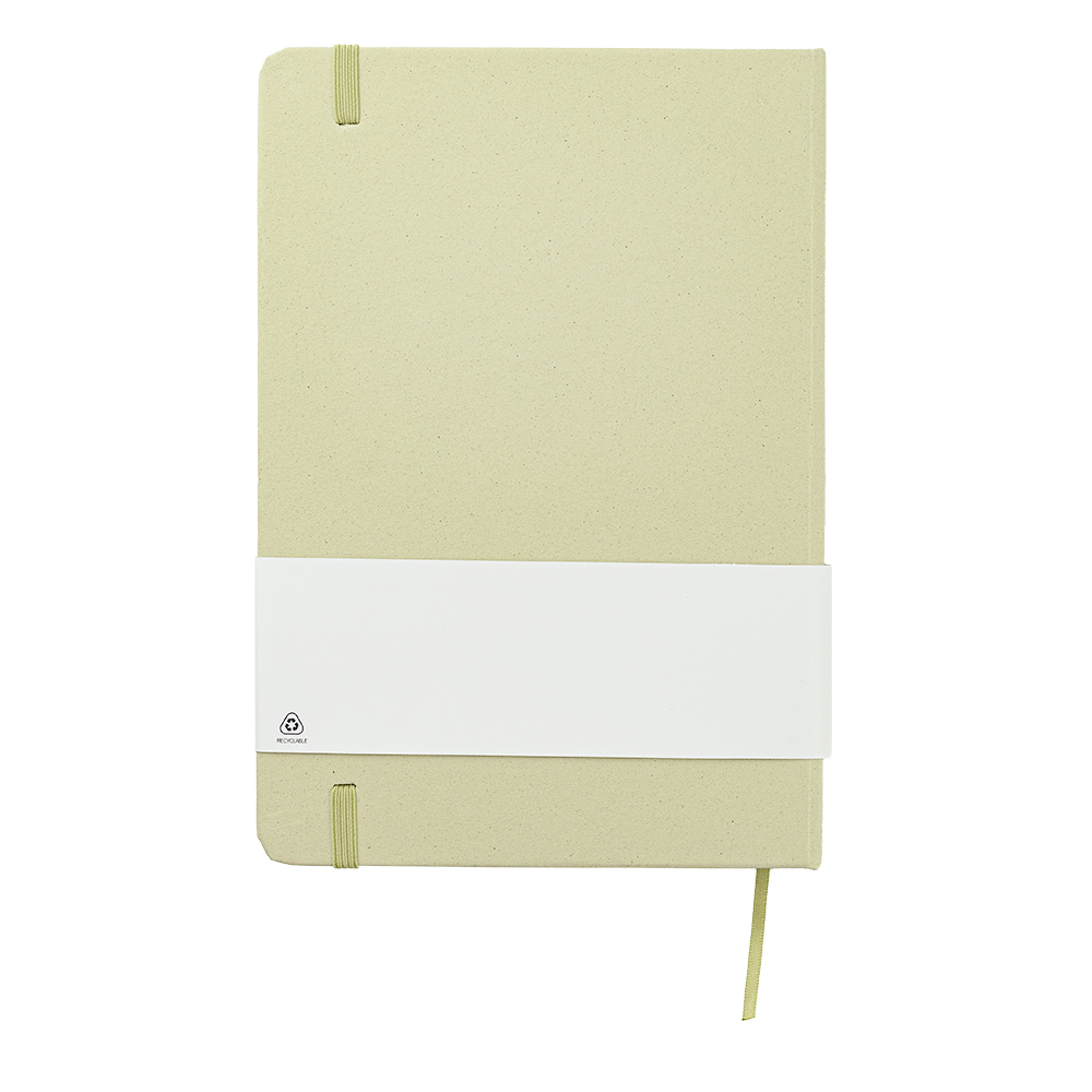 Блокнот из растительного сырья Tutti Frutti в твёрдом переплёте, Киви-5