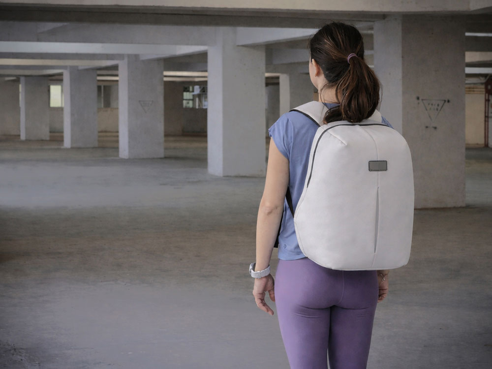 Рюкзак с защитой от краж Phantom Mini, белый-5