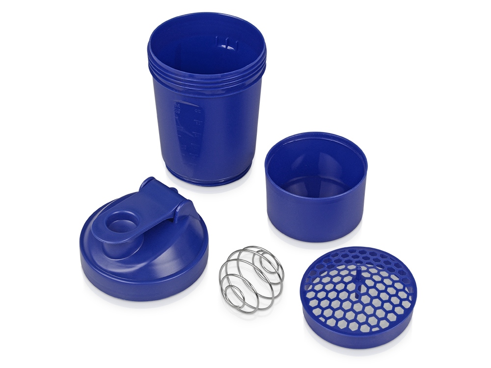 Шейкер для спортивного питания Level Up, синий-3