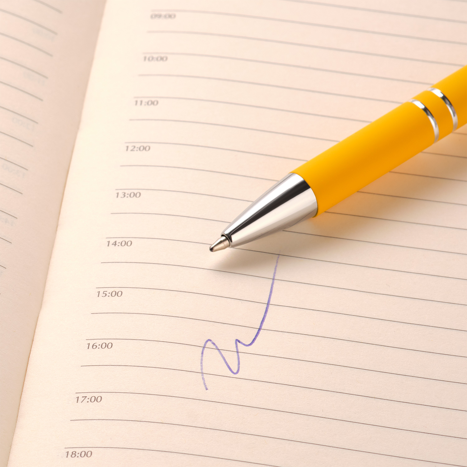 Шариковая ручка Альфа (Alpha), желтая-3