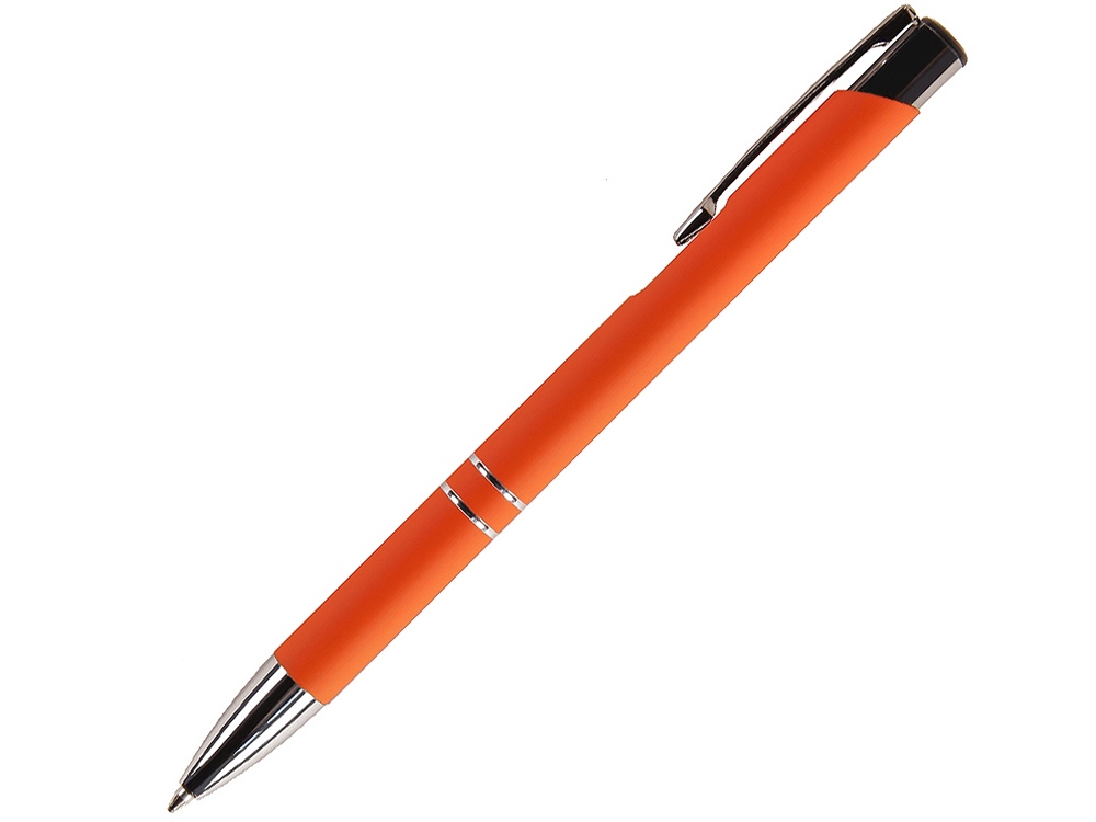Ручка металлическая шариковая FAMILY MELAN, soft touch (Оранжевый)-0