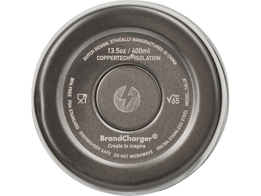 Вакуумная термокружка с медной изоляцией Calix, 400 мл, серый-5