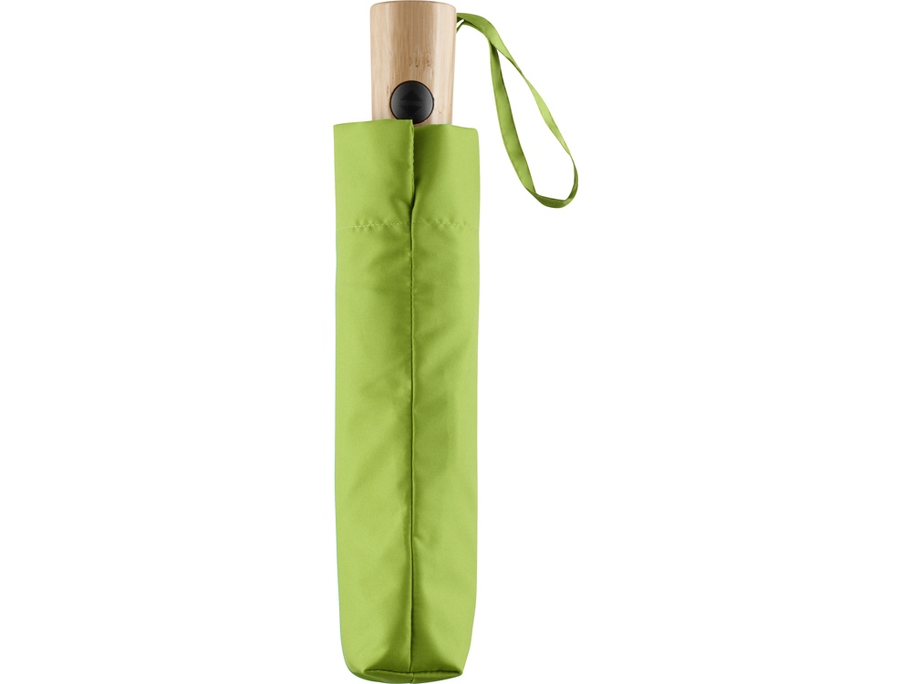 Зонт складной 5429 ÖkoBrella из бамбука, полуавтомат, лайм-14
