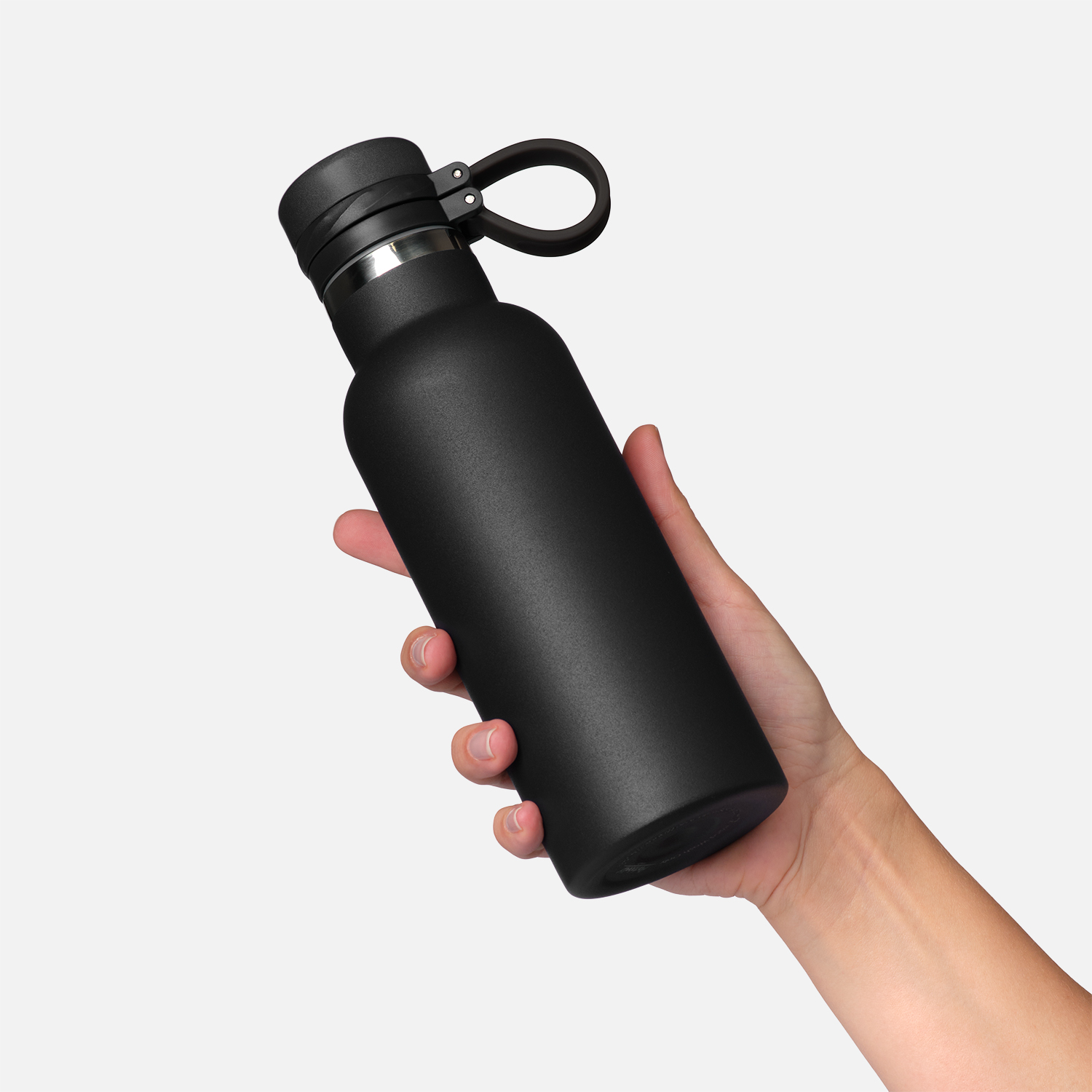 Термобутылка вакуумная герметичная Модена (Modena), черная-9