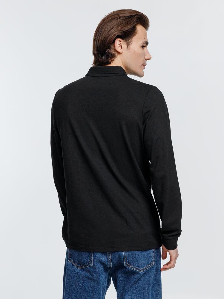 Рубашка поло с длинным рукавом Prime LSL, черная-2