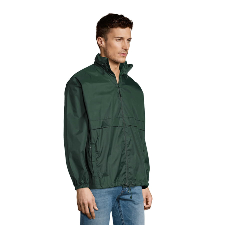 Ветровка водоотталкивающая унисекс SURF, темно-зелёный-8