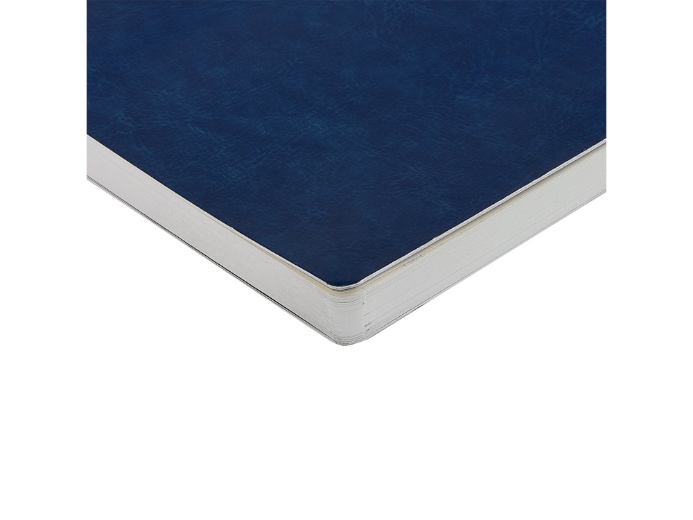 Ежедневник недатированный А5 Megapolis Nebraska Flex, синий с серебристым обрезом-3