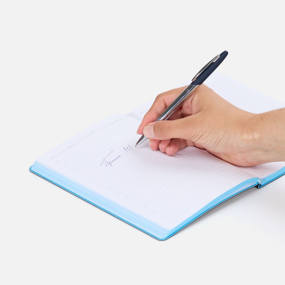 Ручка шариковая Dagger Soft Touch, синяя-2