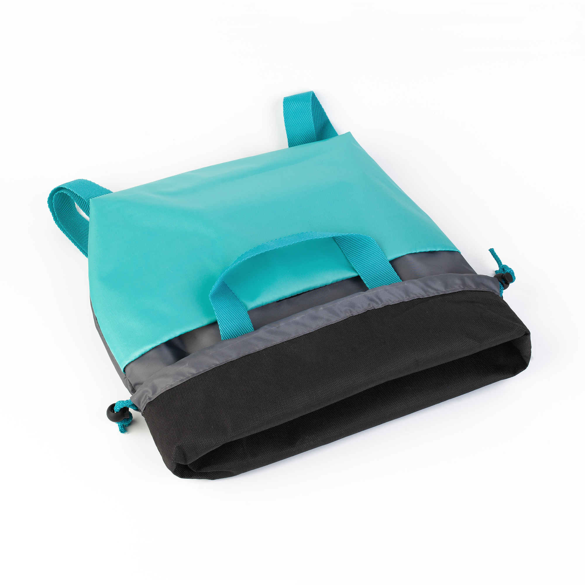 Сумка-рюкзак "Carry", серый с бирюзовым-4