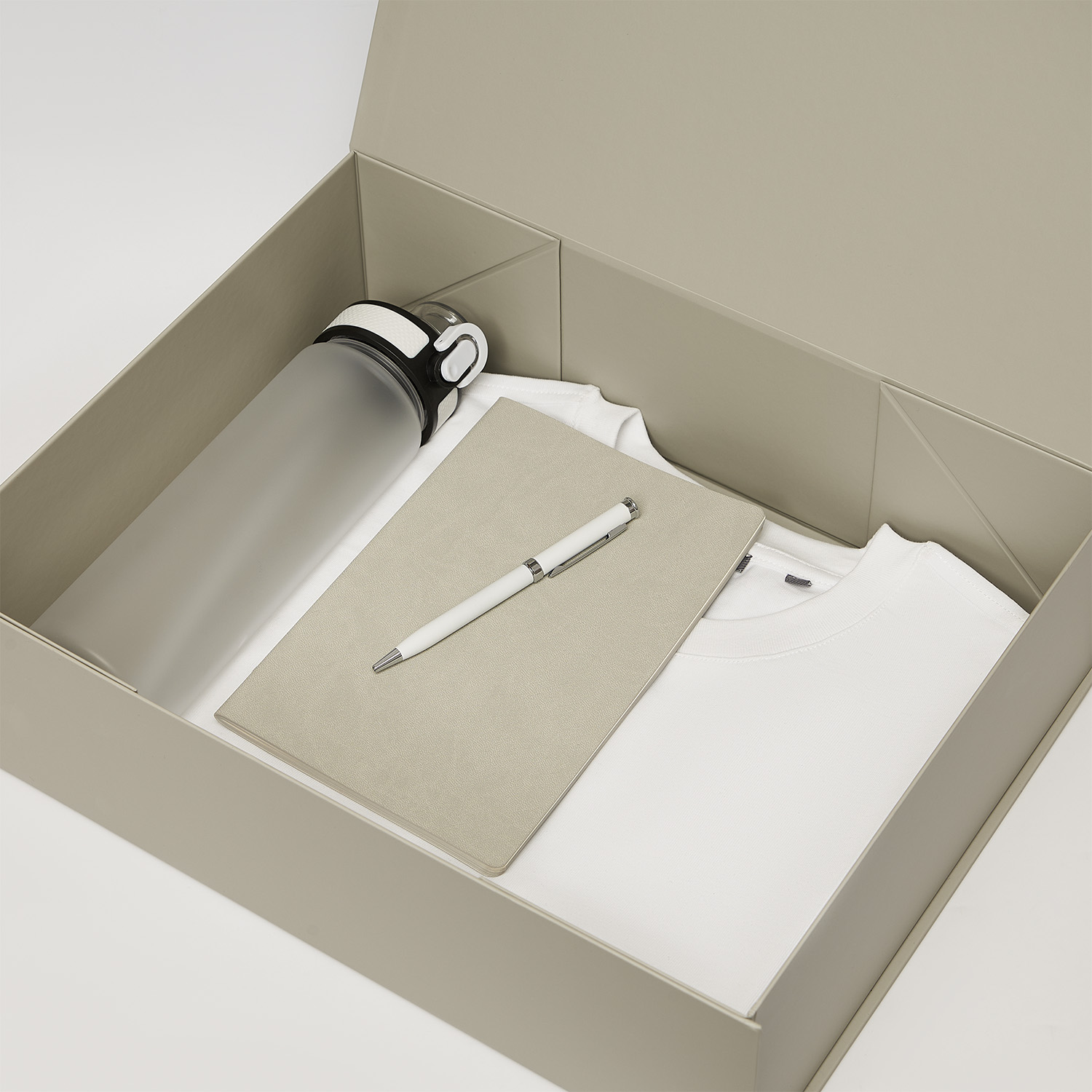 Набор с одеждой RUST NEO (футболка, бутылка, ежедневник, ручка), белый, 3XL/4XL-1