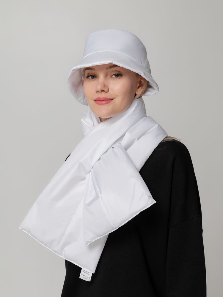 Панама утепленная Shelter, белая-6