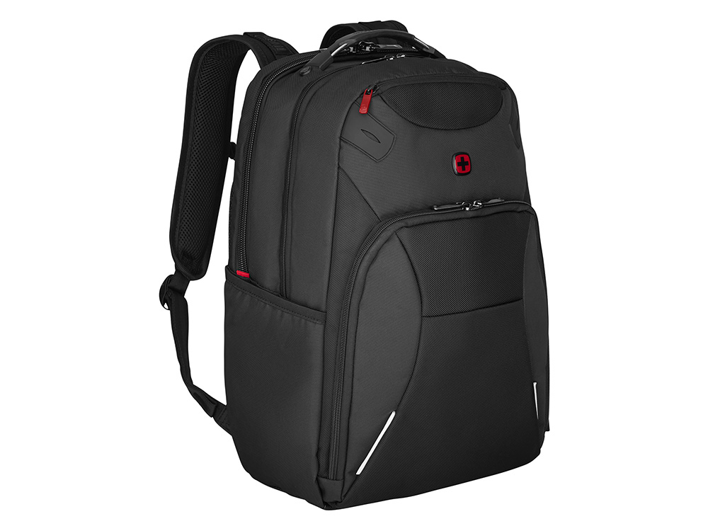 Рюкзак WENGER Cosmic 17, чёрный, переработанный ПЭТ/ПВХ/полиэстер, 34 x 23 x 49 см, 30 л-1