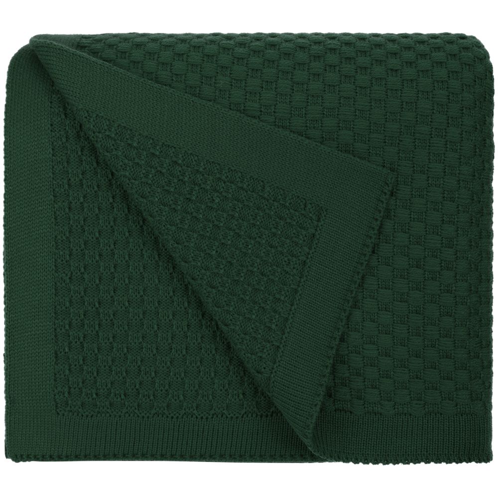 Плед Sheerness, темно-зеленый-0