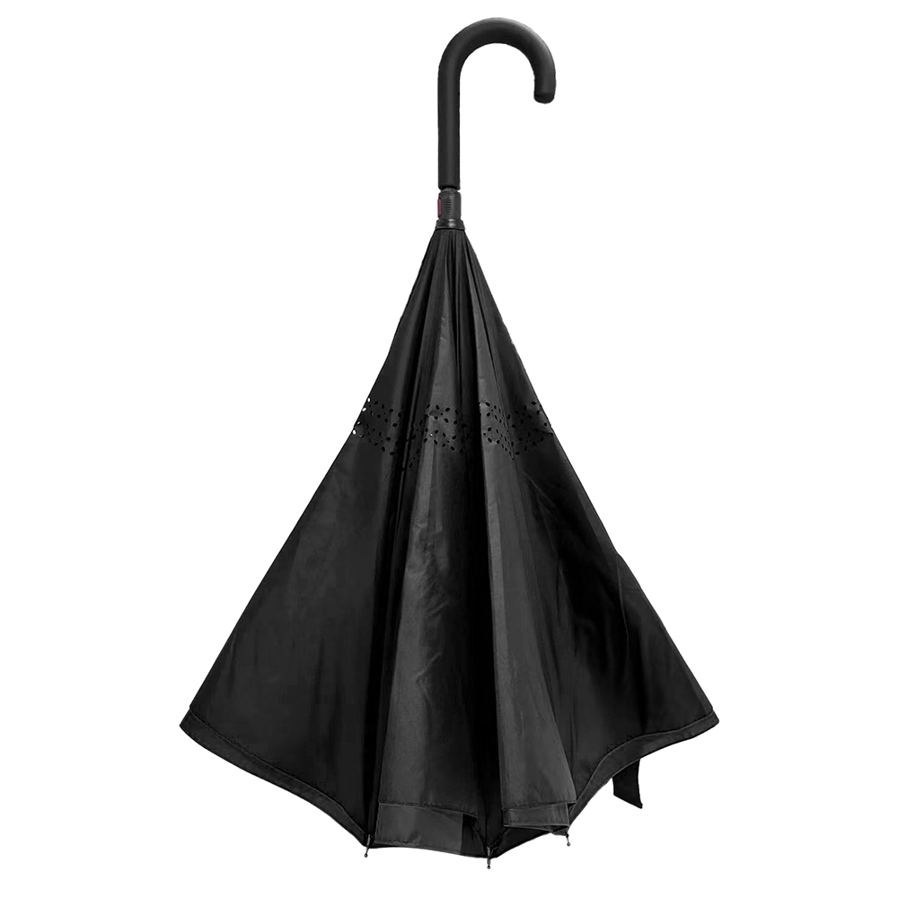 Зонт-трость наоборот Shifter, Черный-1