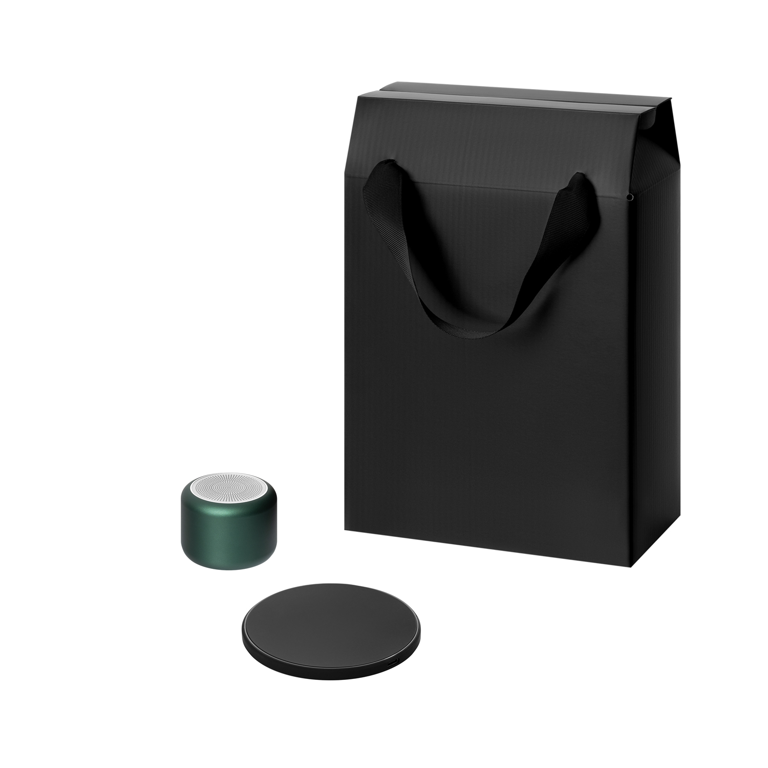 Подарочный набор Пэшн, Аурис (Passion, Auris), зеленый (колонка, зарядное устройство)-0