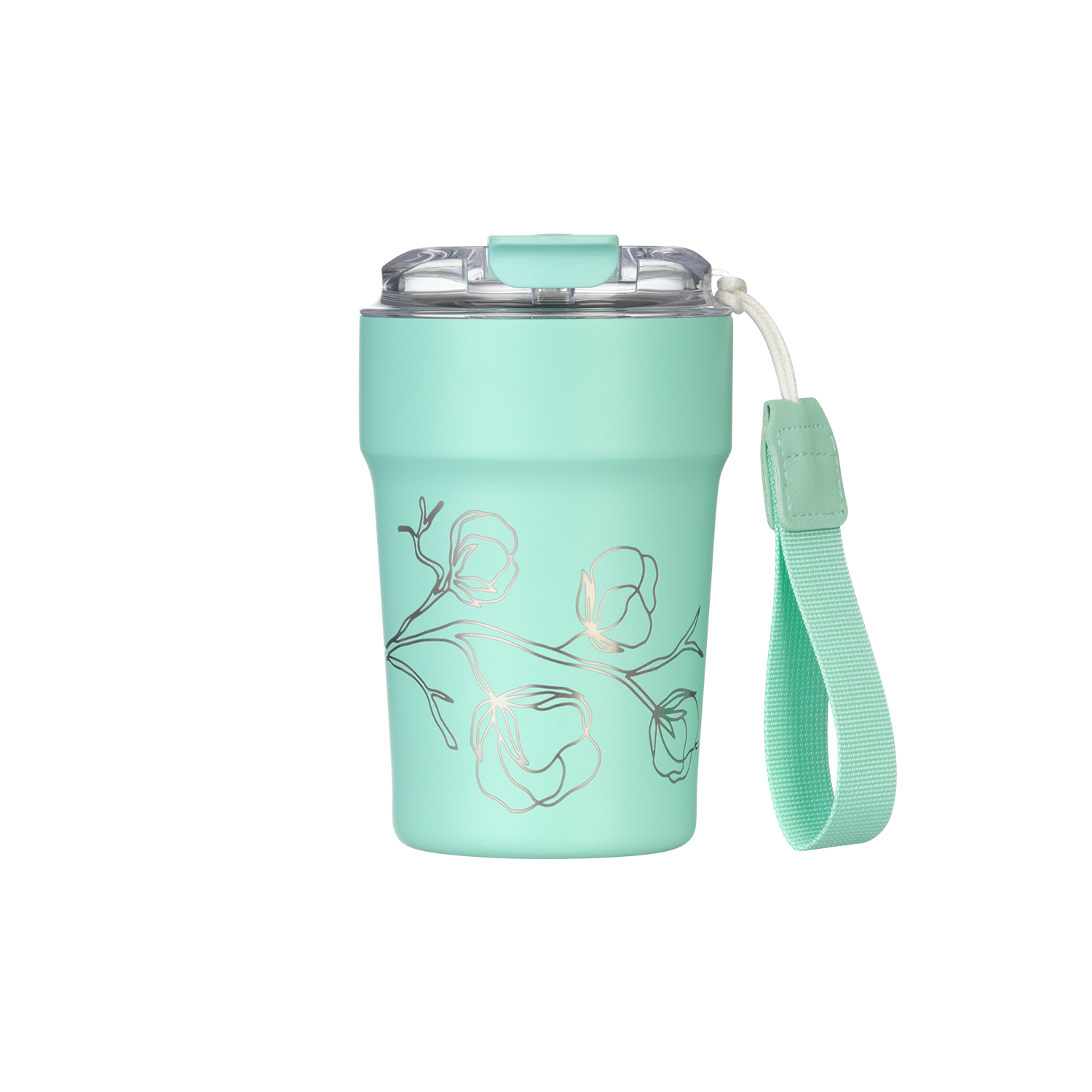 Термокружка вакуумная Monaco, аква-12