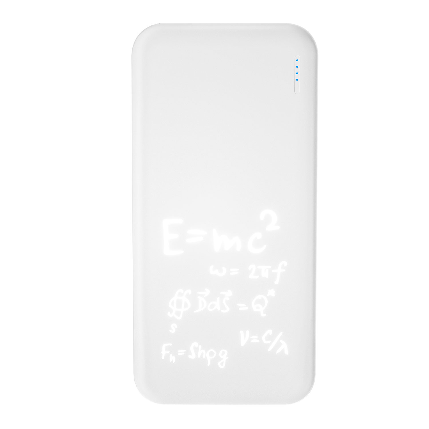 Внешний аккумулятор с подсветкой Luce 10000 mAh, белый-12