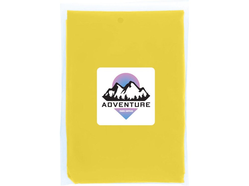 Одноразовый дождевик Mayan с чехлом для хранения из материалов, переработанных по стандарту GRS - Желтый-4