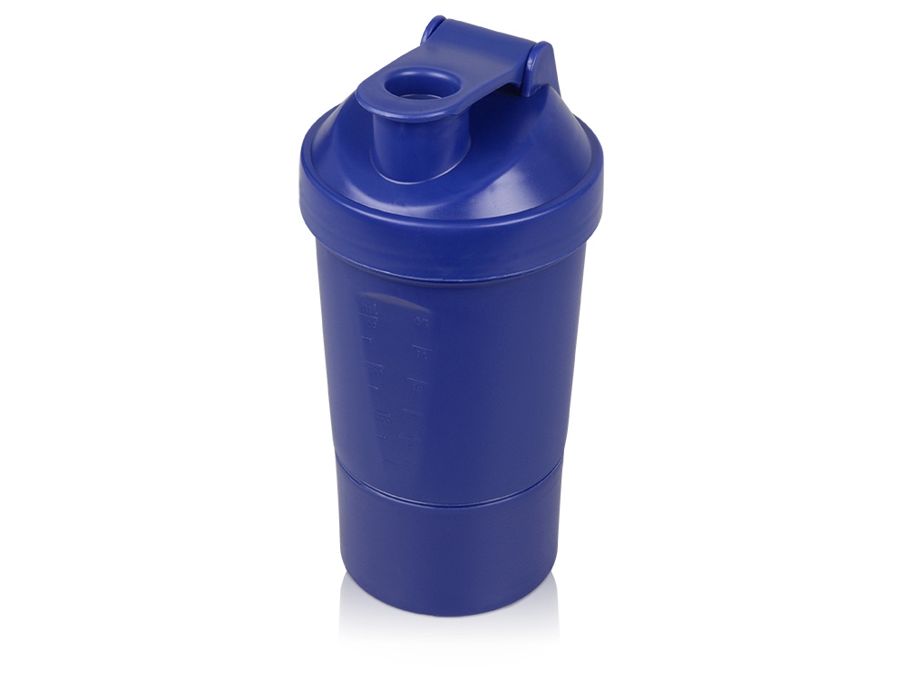 Шейкер для спортивного питания Level Up, синий-0